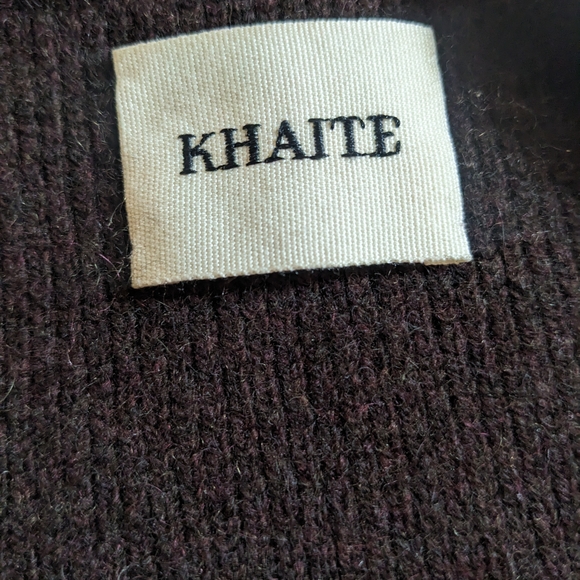 KHAITE Deep Brown Cardigan Sweater - Picture 5 of 7